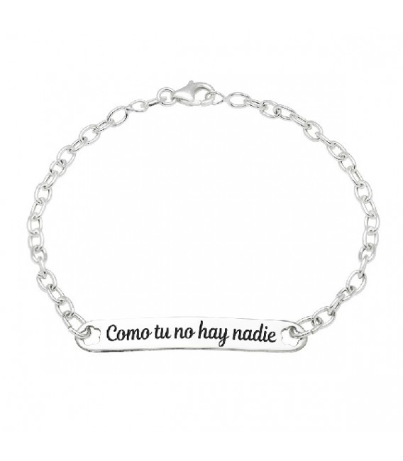 PULSERA MENSAJE COMO TU NO HAY NADIE - PU3953