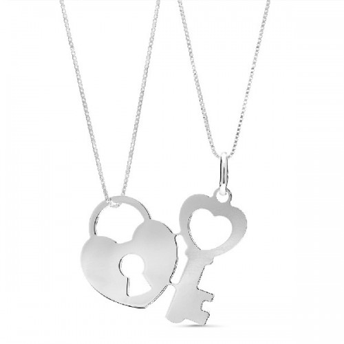 LLAVE CORAZON PARTIDO 2 CADENAS - CO1763