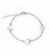 PULSERA 2 CORAZON LISO 1 CALADO LINEA - PU4496R