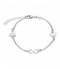 PULSERA 2 CORAZON LISO + INFINITO - PU4497R