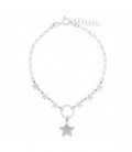 PULSERA ESTRELLAS LINEA Y ESTRELLA COLG - PU5624R