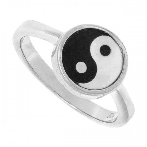 SORTIJA YING YANG ONIX NACAR - SO1599R