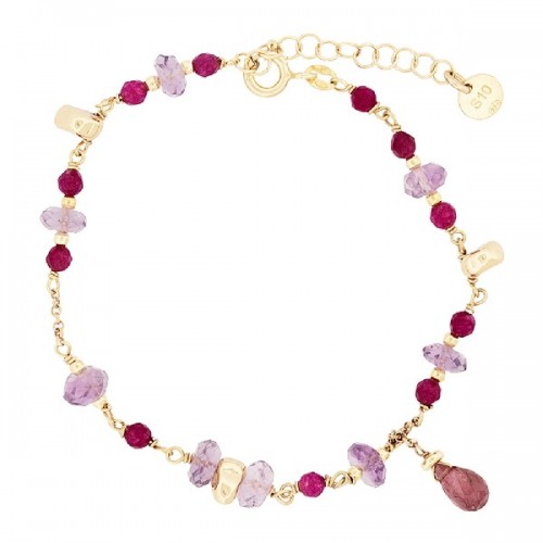 PULSERA AMATISTAS Y RUBIS - PU5756CH/01