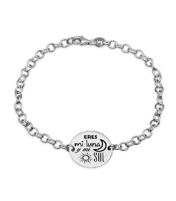 PULSERA ERES MI LUNA....DISCO 17MM - PU4522