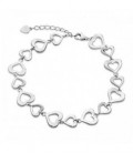 PULSERA CORAZONES EN LINEA - PU4704