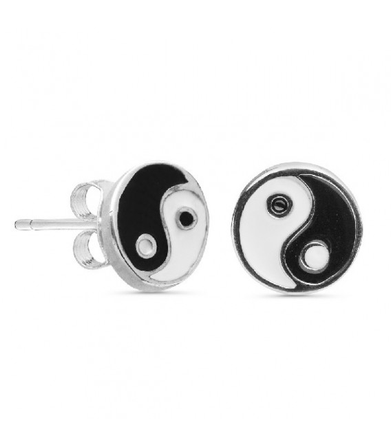 PENDIENTE ESMALTE YIN-YANG - PE5449