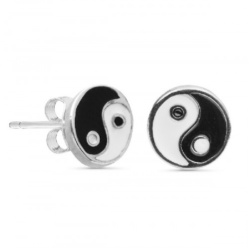 PENDIENTE ESMALTE YIN-YANG - PE5449