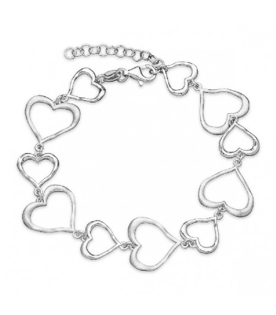 PULSERA CORAZONES EN LINEA - PU4755R