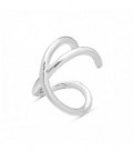 PENDIENTE EAR CUFF 2 LINEAS CRUZADAS - PE5509