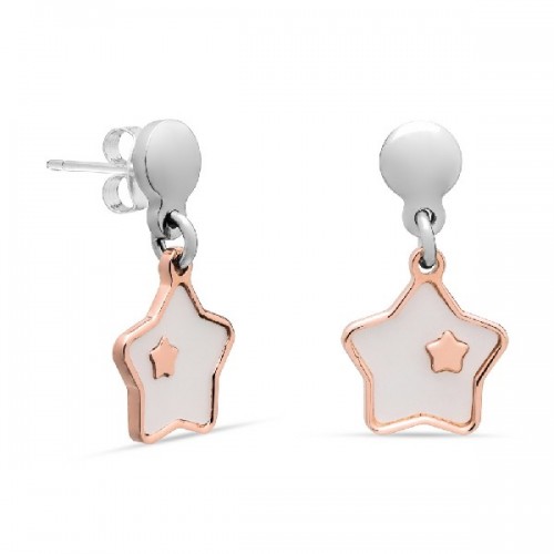 PENDIENTES ESTRELLA NACAR ROSE TOP CIRCULO - PE5520OR