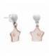 PENDIENTES ESTRELLA NACAR ROSE TOP CIRCULO - PE5520OR