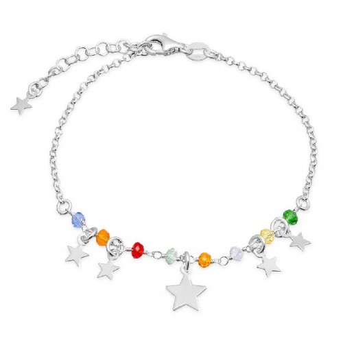 PULSERA MULTICOLOR ESTRELLAS COLGANDO - PU4946