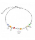 PULSERA MULTICOLOR ESTRELLAS COLGANDO - PU4946