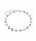 PULSERA CHATON BARRA MULTICOLOR - PU5011/24