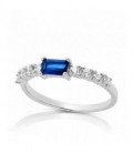 ANILLO CENTRO CZ RECTANGULAR + 8 CZ - SO1445/03