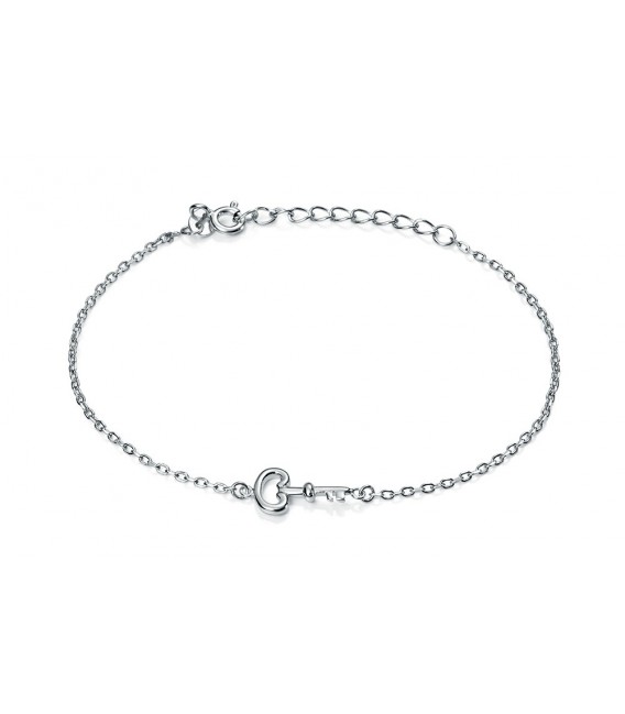 PULSERA LLAVE PLATA CENTRO - PU3946