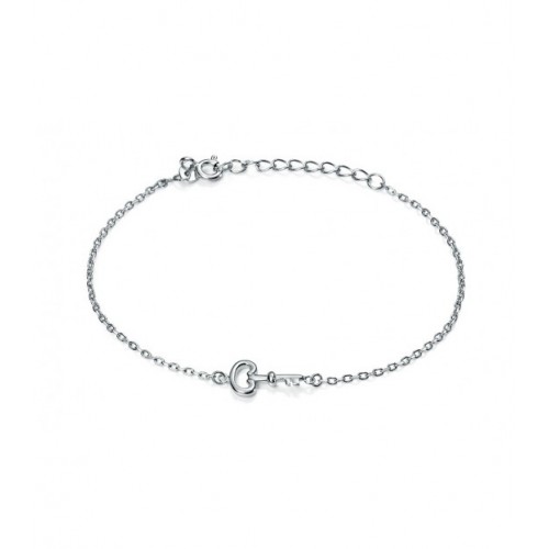 PULSERA LLAVE PLATA CENTRO - PU3946