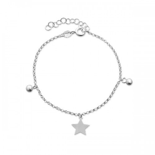 PULSERA ROLO 2 BOLAS + ESTRELLA LISA - PU5047