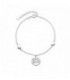 PULSERA CORAZONES LISOS + ARBOL CZ - PU5075R