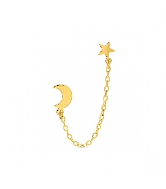 PEND. LUNA + ESTRELLA LISO + CADENA - PE5916CH