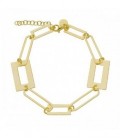 PULSERA ESLABON RECTANGULAR PLANO - PU5188CH