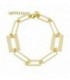 PULSERA ESLABON RECTANGULAR PLANO - PU5188CH