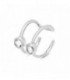 P. EAR CUFF DOBLE HILO CON CIRCONITA - PE5996R/04