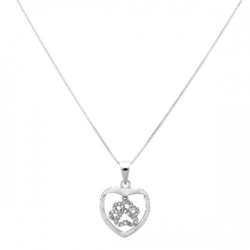 COLGANTE CORAZON HUELLA + CADENA - CO2497