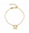 PULSERA ESTRELLA CENTRO CALADA BOLA - PU5328CH