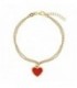 PULSERA DOBLE CON CORAZON ESMALTE - PU5346CH/13