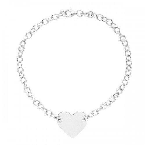 PULSERA CADENA OVAL CENTRO CORAZON - PU5333R