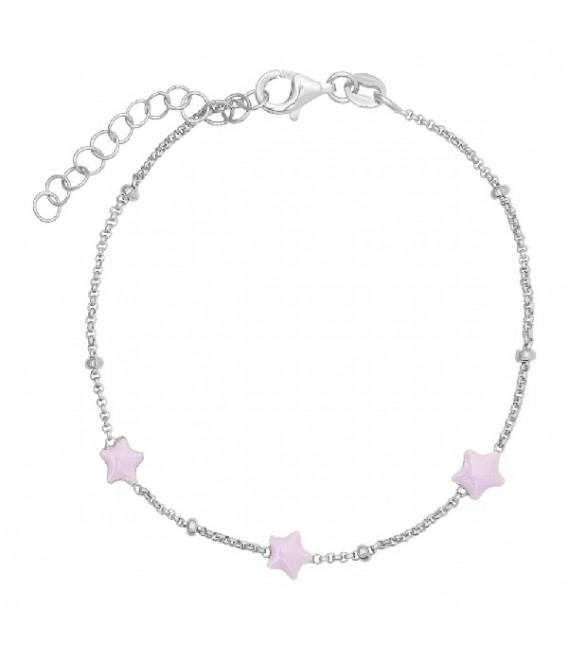 PULSERA 3 ESTRELLAS ESMALTE - PU5349R/14