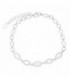 PULSERA OVALES CZ CENTRO + OVAL LISO - PU5355R