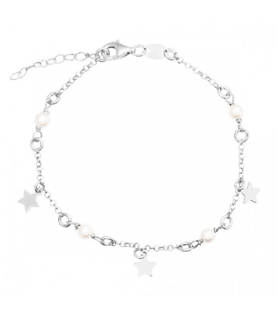 PULSERA PERLAS Y ESTRELLAS EN LINEA - PU5398R