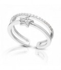 SORTIJA MIDI-RING 2 FILAS ESTRELLA - SO1503R