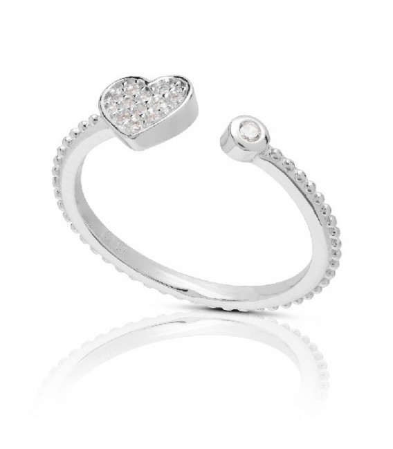 SORTIJA MIDI-RING CORAZON + CHATON - SO1506R