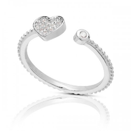 SORTIJA MIDI-RING CORAZON + CHATON - SO1506R