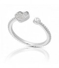 SORTIJA MIDI-RING CORAZON + CHATON - SO1506R