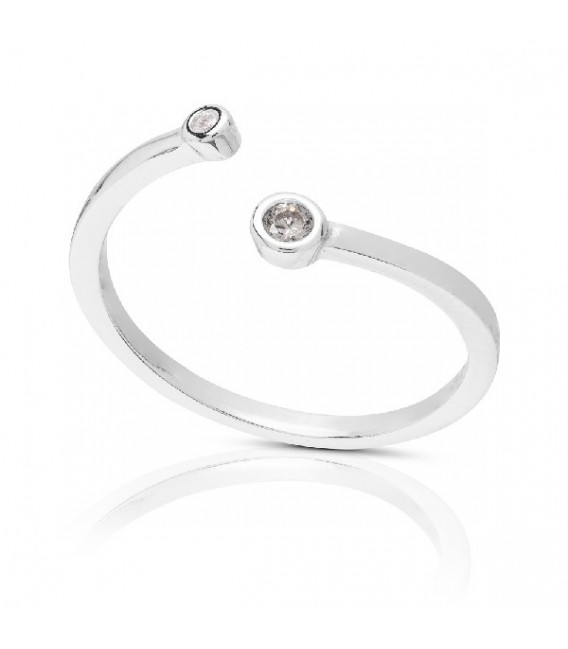 SORTIJA MIDI-RING 2 CHATONES - SO1507R