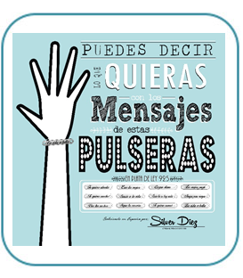 PULSERAS CON MENSAJE